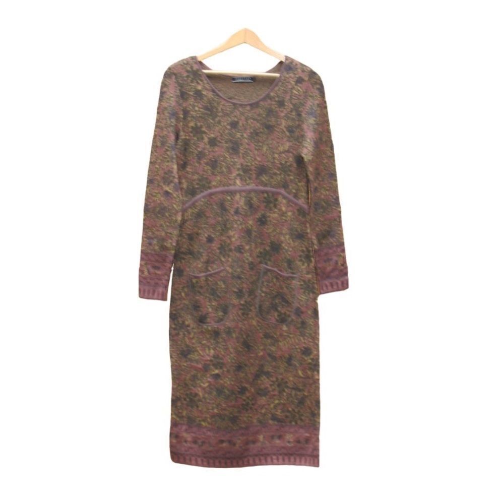 Pima Cotton Purple Sweaterknit Dress